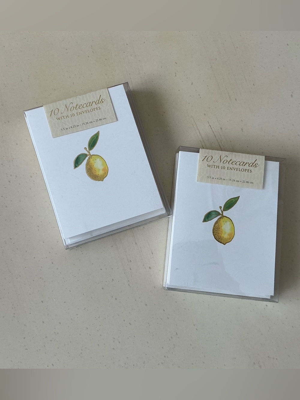 1 Box Summer Lemon Note Cards 🍋